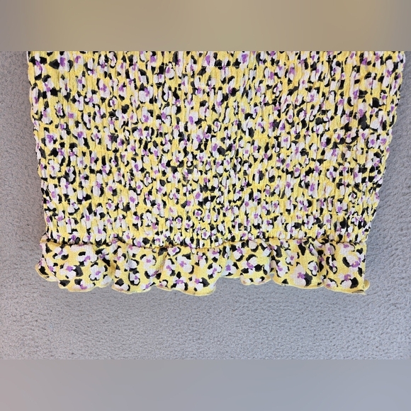 Vero Moda Olia Floral Smocked Mini Skirt Sz M Womens - Picture 3 of 10